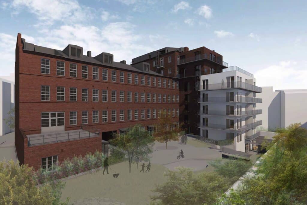 Töölönkatu 28 kerrostalo havainnekuvassa